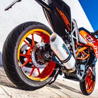 Exhaust compatible with Ktm RC 390 2017-2020, Albus Evo4, Slip-on exhaust including removable db killer and link pipe 