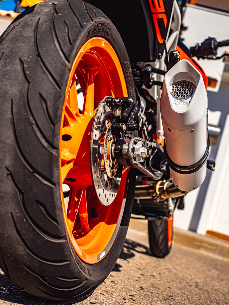 Exhaust compatible with Ktm RC 390 2017-2020, Albus Evo4, Slip-on exhaust including removable db killer and link pipe 