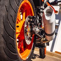 Exhaust compatible with Ktm RC 390 2017-2020, Albus Evo4, Slip-on exhaust including removable db killer and link pipe 
