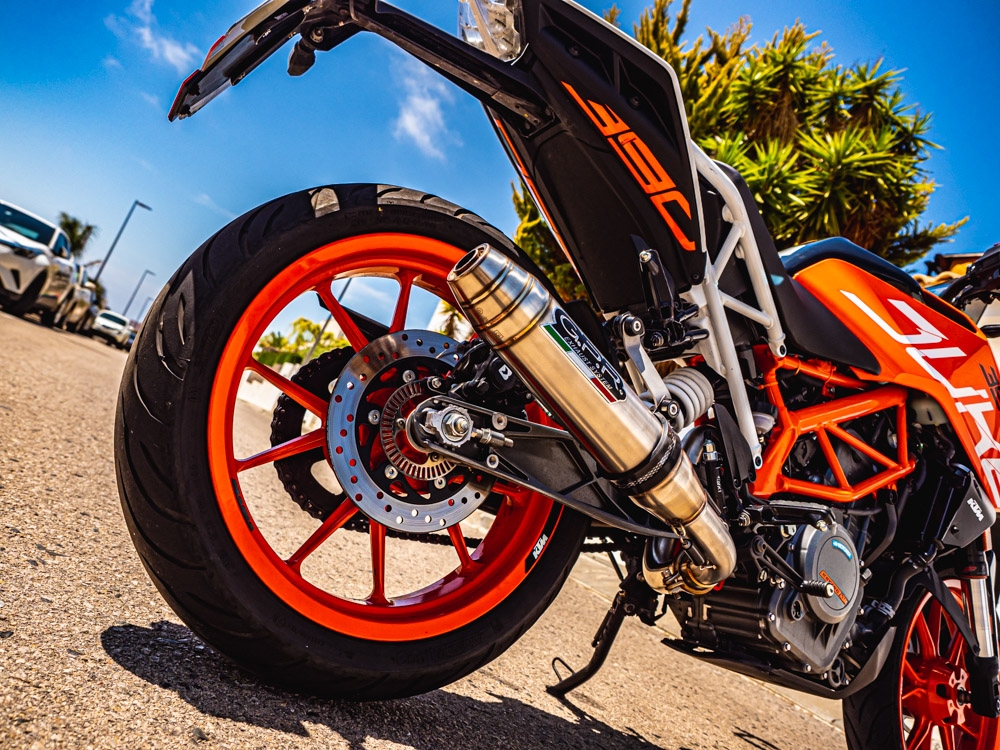 Exhaust compatible with Ktm RC 390 2017-2020, Deeptone Inox, Slip-on exhaust including link pipe 