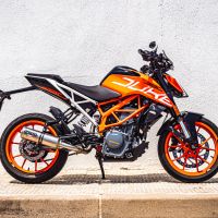 Exhaust compatible with Ktm RC 390 2017-2020, M3 Inox , Slip-on exhaust including link pipe 