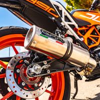 Exhaust compatible with Ktm RC 390 2017-2020, M3 Inox , Slip-on exhaust including link pipe 