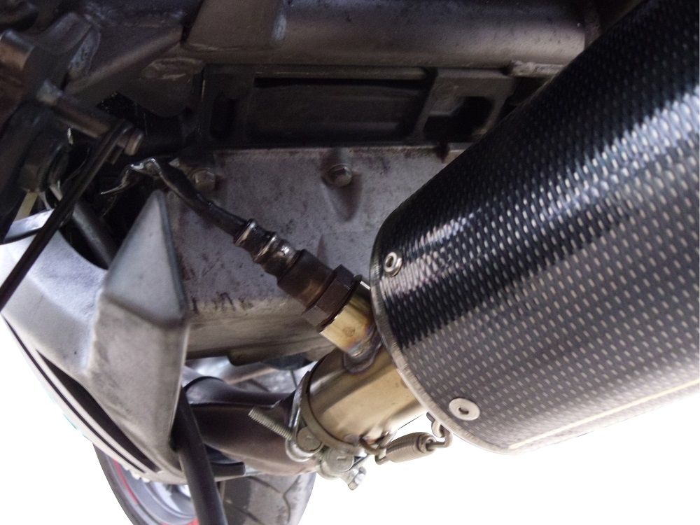 Exhaust compatible with Kawasaki NINJA 650 R 2006-2011, Ghisa , Slip-on exhaust including removable db killer and link pipe 