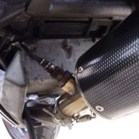 Exhaust compatible with Kawasaki NINJA 650 R 2006-2011, Ghisa , Slip-on exhaust including removable db killer and link pipe 
