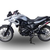 Exhaust compatible with Bmw F700GS 2011-2015, Powercone Evo, Slip-on exhaust including removable db killer and link pipe 