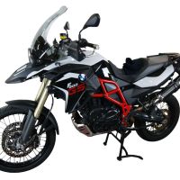 Exhaust compatible with Bmw F800GS Adventure 2016-2018, GP Evo4 Black Titanium, Slip-on exhaust including removable db killer and link pipe 