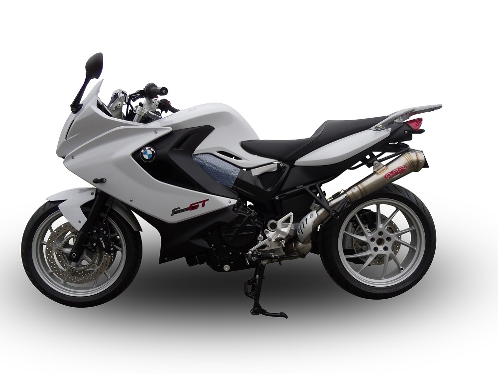 Exhaust compatible with Bmw F800GT 2017-2019, Powercone Evo, Slip-on exhaust including removable db killer and link pipe 