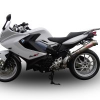 Exhaust compatible with Bmw F800GT 2017-2019, Powercone Evo, Slip-on exhaust including removable db killer and link pipe 