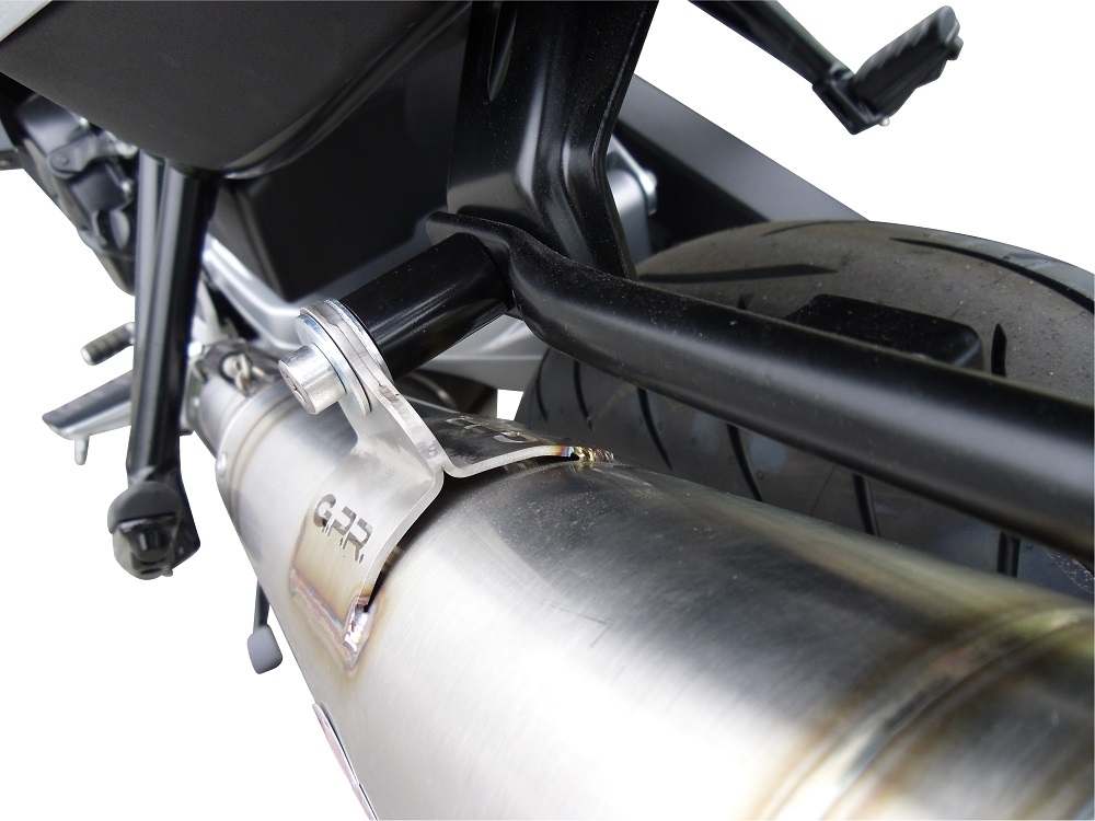 Exhaust compatible with Bmw F800GT 2017-2019, Powercone Evo, Slip-on exhaust including removable db killer and link pipe 