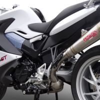 Exhaust compatible with Bmw F800GT 2017-2019, Powercone Evo, Slip-on exhaust including removable db killer and link pipe 