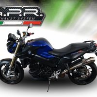 Exhaust compatible with Bmw F800R 2017-2019, Powercone Evo, Slip-on exhaust including removable db killer and link pipe 