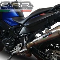 Exhaust compatible with Bmw F800R 2017-2019, Powercone Evo, Slip-on exhaust including removable db killer and link pipe 