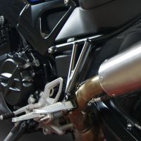 Exhaust compatible with Bmw F800R 2015-2016, Albus Ceramic, Slip-on exhaust including removable db killer and link pipe 