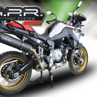 Exhaust compatible with Bmw F 800 Gs 2024-2025, Furore Evo4 Nero, Slip-on exhaust including removable db killer and link pipe, EPA-compliant 