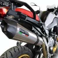 Exhaust compatible with Bmw F 800 Gs 2024-2025, GP Evo4 Titanium, Slip-on exhaust including removable db killer and link pipe 