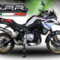 Exhaust compatible with Bmw F850GS - Adventure 2021-2024, M3 Inox , Slip-on exhaust including removable db killer and link pipe, EPA-compliant 