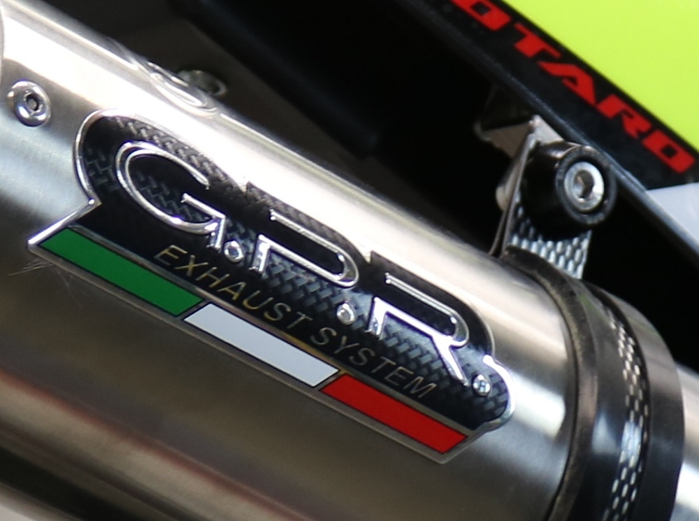 Exhaust compatible with Fantic Motor XEF 125 Enduro 125 Competition/Performance 2021-2024, M3 Inox , Slip-on exhaust including removable db killer and link pipe, not EPA-compliant 