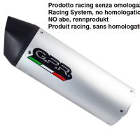 Exhaust compatible with Tuning TUNING 1980-2021, Furore alluminio, Universal silencer, without link pipe 