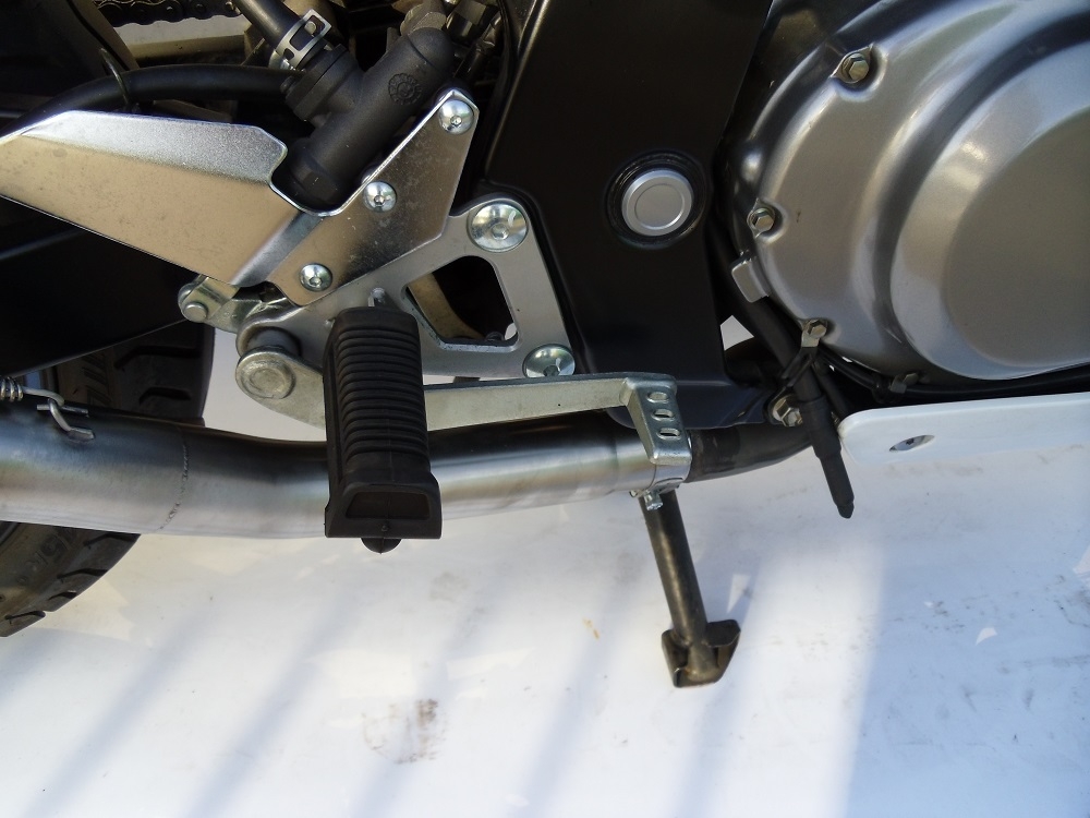 Exhaust compatible with Suzuki Gs 500 E - F 1989-2007, Satinox , Slip-on exhaust including removable db killer and link pipe, EPA-compliant 