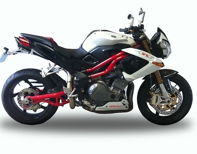 Exhaust compatible with Benelli Tnt 1130 2008-2016, Tiburon Titanium, Slip-on exhaust including removable db killer and link pipe, EPA-compliant 