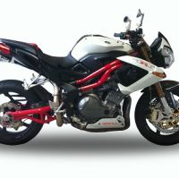 Exhaust compatible with Benelli Tnt 1130 2008-2016, Tiburon Titanium, Slip-on exhaust including removable db killer and link pipe, EPA-compliant 