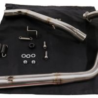 Exhaust compatible with Zontes Zt 125 G1 - U - U1 - Z2 2020-2024, Furore Nero, Full system exhaust, including removable db killer 