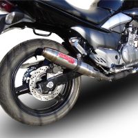 GPR exhaust compatible with Suzuki Gw 250 F Inazuma 2012-2017, Deeptone Inox, Dual slip-on exhausts including link pipes 