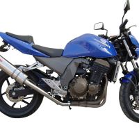 Exhaust compatible with Kawasaki Z-750 S 2004-2006, Trioval, Slip-on exhaust including removable db killer and link pipe, not EPA-compliant 