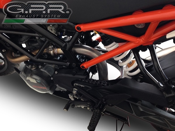 Exhaust compatible with Ktm RC 390 2022-2024, Decatalizzatore, Decat pipe 