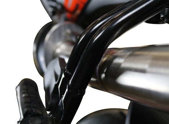 GPR exhaust compatible with  Ktm RC 390 2017-2020, Deeptone Inox, Slip-on exhaust including removable db killer, link pipe and catalyst,  EPA-compliant 