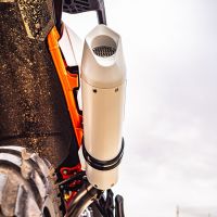 Exhaust compatible with Ktm 890 Adventure R/Rally 2025-2026, Albus Evo4, Slip-on exhaust including removable db killer and link pipe, EPA-compliant 