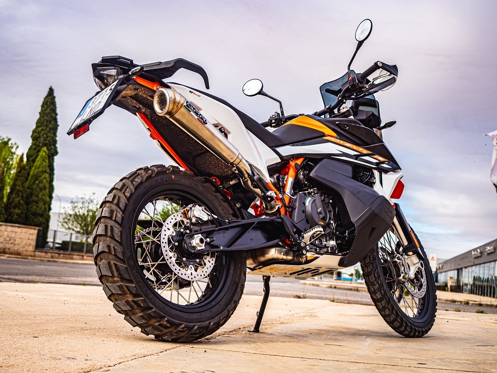 Exhaust compatible with Ktm 890 Adventure R/Rally 2025-2026, Powercone Evo, Slip-on exhaust including removable db killer and link pipe, EPA-compliant 