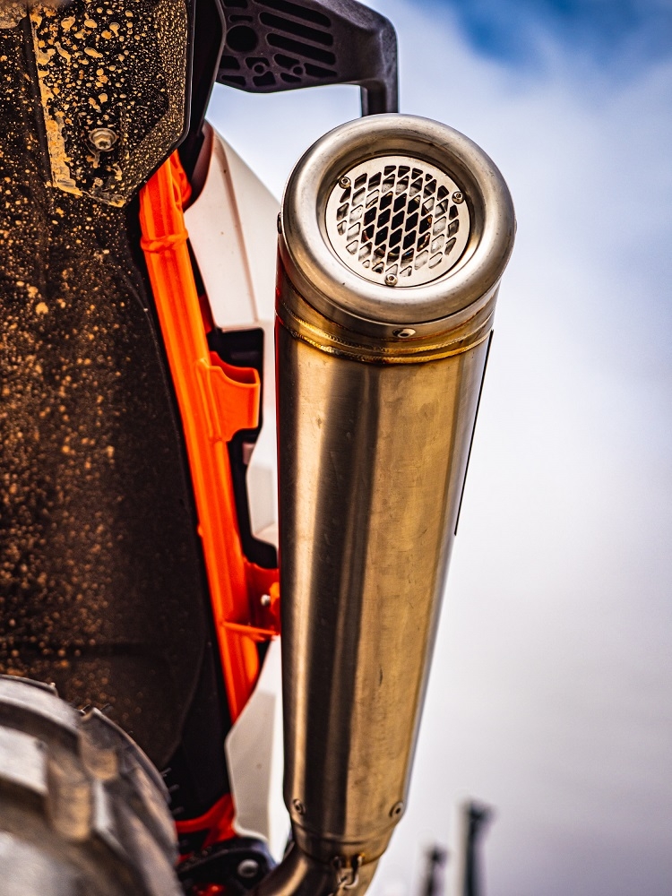 Exhaust compatible with Ktm 890 Adventure R/Rally 2025-2026, Powercone Evo, Slip-on exhaust including removable db killer and link pipe, EPA-compliant 