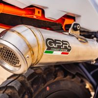 Exhaust compatible with Ktm 890 Adventure R/Rally 2025-2026, Powercone Evo, Slip-on exhaust including removable db killer and link pipe, EPA-compliant 
