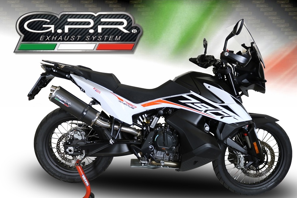 Exhaust compatible with Ktm 790 Adventure 2021-2024, Dual Poppy, Slip-on exhaust including removable db killer and link pipe, EPA-compliant 