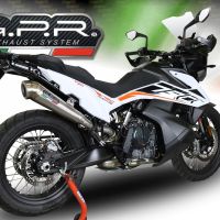 Exhaust compatible with Ktm 790 Adventure 2025-2026, Powercone Evo, Slip-on exhaust including removable db killer and link pipe, EPA-compliant 