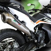 Exhaust compatible with Ktm 790 Adventure 2025-2026, Powercone Evo, Slip-on exhaust including removable db killer and link pipe, EPA-compliant 