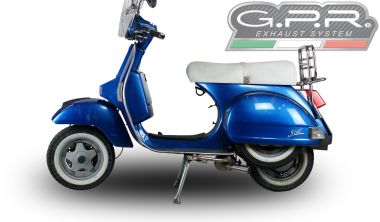 GPR escape compatible con  Lml Star 200 4T a marce - 4ST with gears 2011-2016, Alluminio, Escape completo homologado y legal, incluido db killer extraíble 