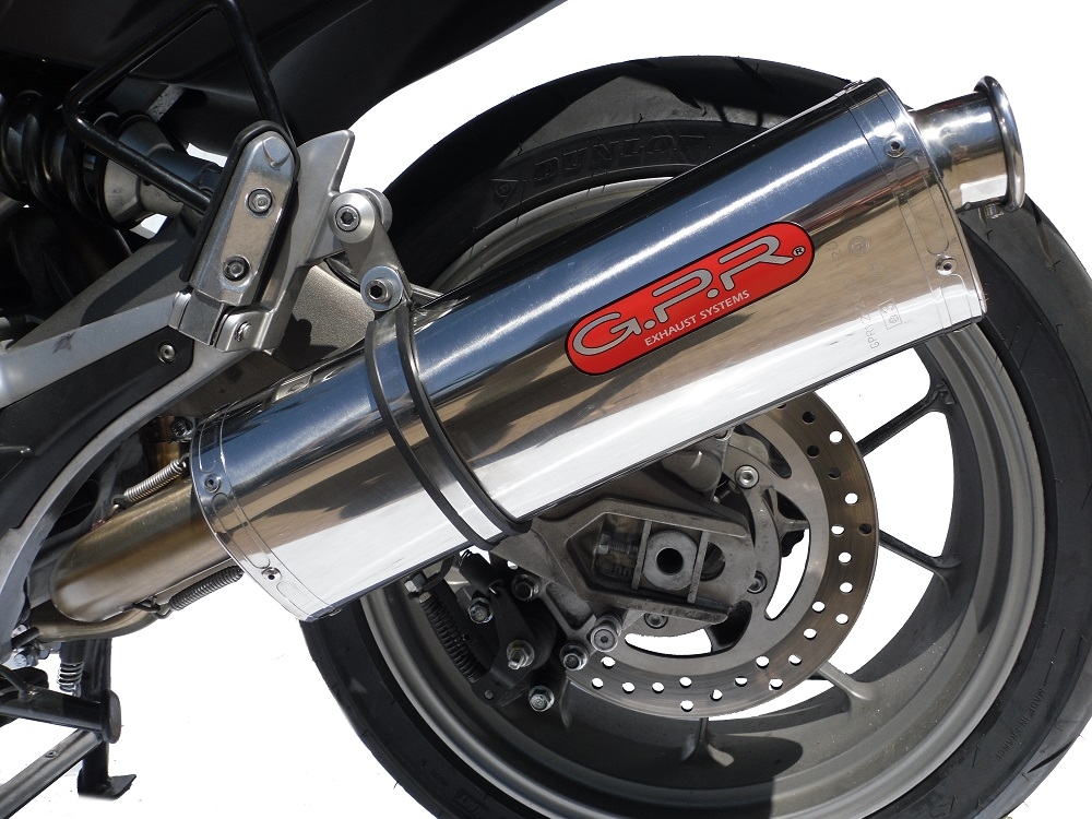 Exhaust compatible with Aprilia Mana 850 Gt 2007-2016, Trioval, Mid-Full system exhaust including removable db killer 