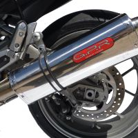 Exhaust compatible with Aprilia Mana 850 Gt 2007-2016, Trioval, Mid-Full system exhaust including removable db killer 
