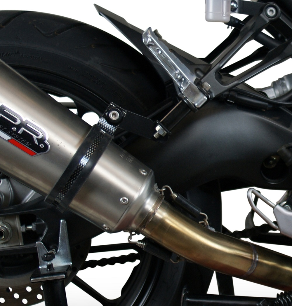 Exhaust compatible with Yamaha Tracer 9 GT 2021-2024, Albus Evo4, Full system exhaust including removable db killer and catalyst 