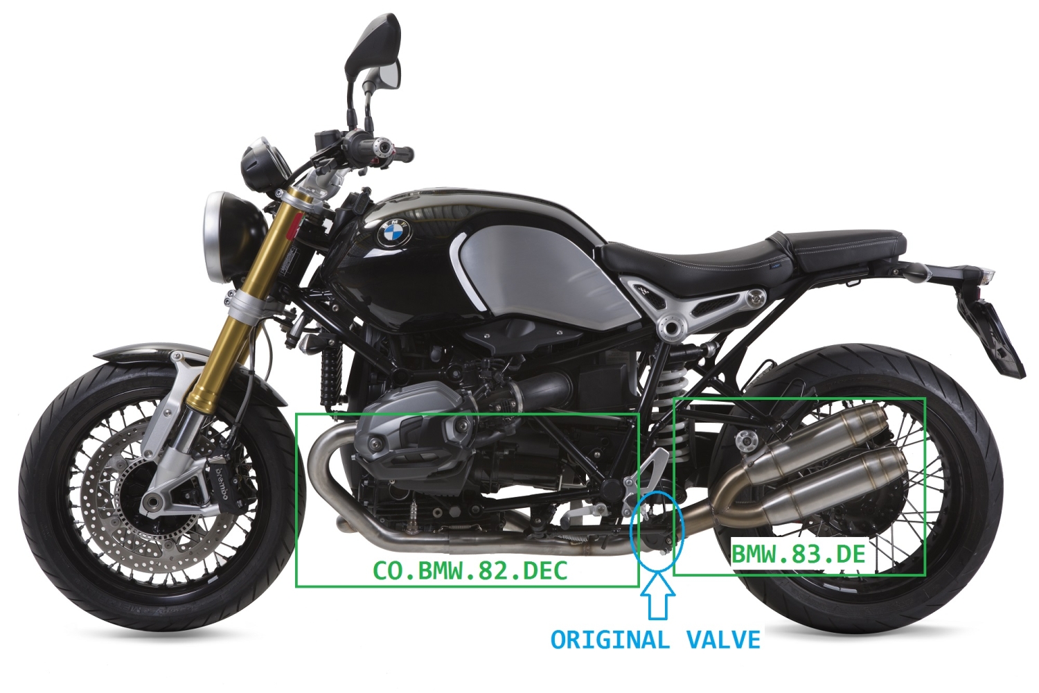 GPR exhaust compatible with Bmw R Nine-T 1200 - Pure - Racer - Scrambler - Urban G/S 2013-2016, Deeptone Inox, Full system exhaust including removable db killer and catalyst, EPA-compliant 
