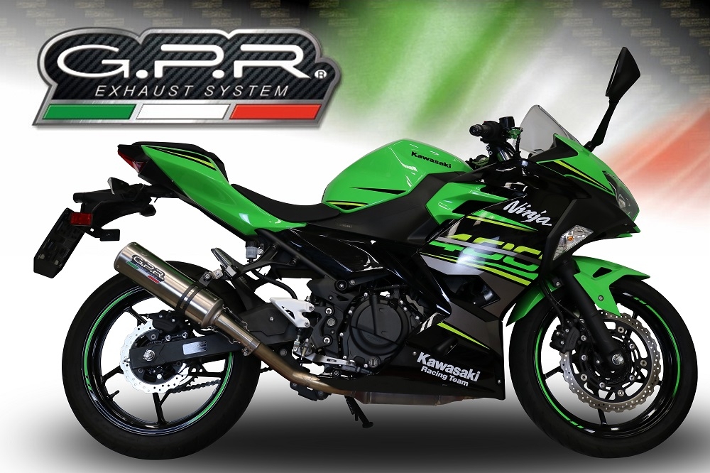 GPR exhaust compatible with Kawasaki Ninja 500 2023-2025, M3 Inox , Full system exhaust 