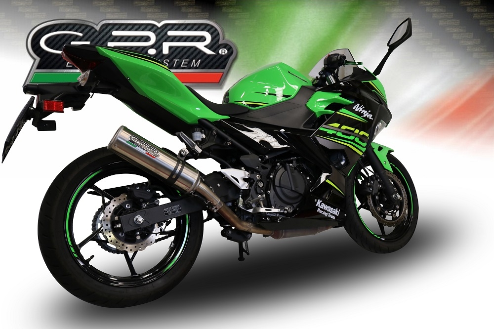 GPR exhaust compatible with Kawasaki Ninja 500 2023-2025, M3 Inox , Full system exhaust 
