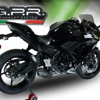 Exhaust compatible with Kawasaki Ninja 650 2021-2022, Furore Nero, Full system exhaust, including removable db killer 