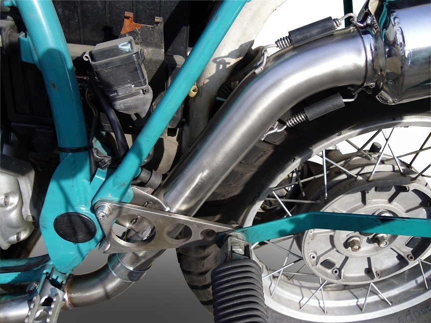 Exhaust compatible with Bmw R80GS 1980-1987, Decatalizzatore, Decat pipe 