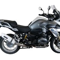 Exhaust compatible with Bmw R1200GS - Adventure 2014-2016, Albus Ceramic, Slip-on exhaust including removable db killer and link pipe 