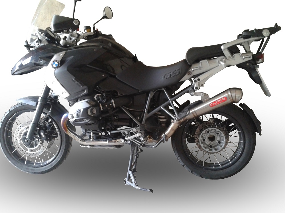 Exhaust compatible with Bmw R1200GS - Adventure 2005-2009, Powercone Evo, Slip-on exhaust including removable db killer and link pipe 