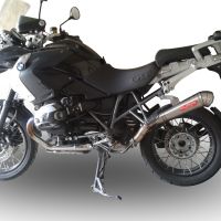 Exhaust compatible with Bmw R1200GS - Adventure 2005-2009, Powercone Evo, Slip-on exhaust including removable db killer and link pipe 
