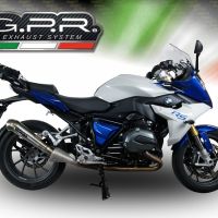 Exhaust compatible with Bmw R1200RS LC 2017-2019, Powercone Evo, Slip-on exhaust including removable db killer and link pipe, EPA-compliant 